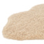 (C206) Found & Fable Neutral Curly Faux Fur Area Rug, 5x7
