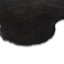 (C207) Found & Fable Black Curly Faux Fur Area Rug, 5x7