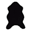 (C207) Found & Fable Black Curly Faux Fur Accent Rug, 3x5
