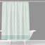 Found & Fable Baldwin Green Shower Curtain, 72"
