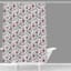 Providence Red & Blue Jacobean Shower Curtain, 72"