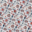 Providence Red & Blue Jacobean Shower Curtain, 72"