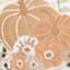Embroidered Floral Pumpkins Throw Pillow, 20"