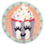 Tiny Dreamers Treats & Tiaras Round Cupcake Bath Rug, 20"