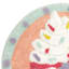 Tiny Dreamers Treats & Tiaras Round Cupcake Bath Rug, 20"