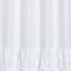 Tiny Dreamers Treats & Tiaras White Ruffle Shower Curtain, 72"