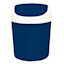 Navy Blue Lidded Trash Can, 1.5l