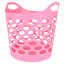 Pink Flexible Laundry Hamper, 30l