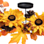 Sunflower & Berry Candle Holder, 7"