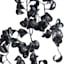 Midnight Shadows Black Curly Leaf Hanging Spray, 37"