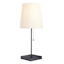 Black Stick Small Table Lamp with Shade, 18"