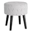 Emmy Stool with Black Wooden Legs, Black Lines