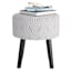 Emmy Stool with Black Wooden Legs, Black Lines