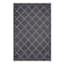 Black Diamond Washable Area Rug, 3.5x5.5