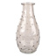 Grey Glass Dot Bud Vase, 5.5"