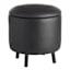 Crosby St. Andre Storage Ottoman, Black