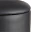 Crosby St. Andre Storage Ottoman, Black