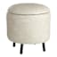 Crosby St. Andre Storage Ottoman, Grey