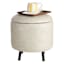 Crosby St. Andre Storage Ottoman, Grey