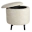 Crosby St. Andre Storage Ottoman, Grey