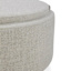 Draper Storage Ottoman, Taupe