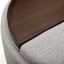 Draper Storage Ottoman, Taupe