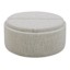 Draper Storage Ottoman, Taupe