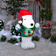 Snoopy with Wreath Sweater & Light String Christmas Inflatable, 3.5'