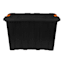 Heavy Duty Black Halloween Tote with Orange Handle, 55l