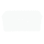 Bright White Rectangle Crossover Weave Storage Basket, Medium