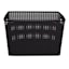 Black Square Crossover Weave Storage Basket, Large