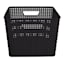Black Square Crossover Weave Storage Basket, Large