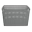 Grey Rectangle Crossover Weave Storage Basket, Large