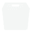 Bright White Rectangle Crossover Weave Storage Basket, Extra Large
