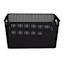 Black Rectangle Crossover Weave Storage Basket, Extra Large