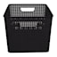 Black Rectangle Crossover Weave Storage Basket, Extra Large