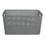 Grey Rectangle Crossover Weave Storage Basket, Extra Large