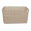 Dark Beige Rectangle Crossover Weave Storage Basket, Extra Large