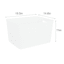 Bright White Rectangle Crossover Weave Storage Basket, XX-Large