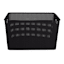 Black Rectangle Crossover Weave Storage Basket, XX-Large