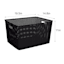 Black Rectangle Crossover Weave Storage Basket, XX-Large