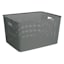 Grey Rectangle Crossover Weave Storage Basket, XX-Large