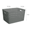 Grey Rectangle Crossover Weave Storage Basket, XX-Large