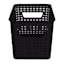 Black Onyx Rectangle Narrow Crossover Weave Storage Basket, 5l