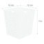 Crossover Weave Storage Basket, Bright White