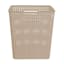 Square Crossover Weave Storage Basket, Dark Beige