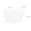 Bright White Oval Crossover Weave Rattan Pattern Storage Basket, 28l