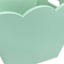 Scalloped Wood Storage Bin- Lt Green