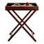Laura Folding Tray Table - Walnut Finish