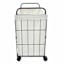 Wire hamper with wheels